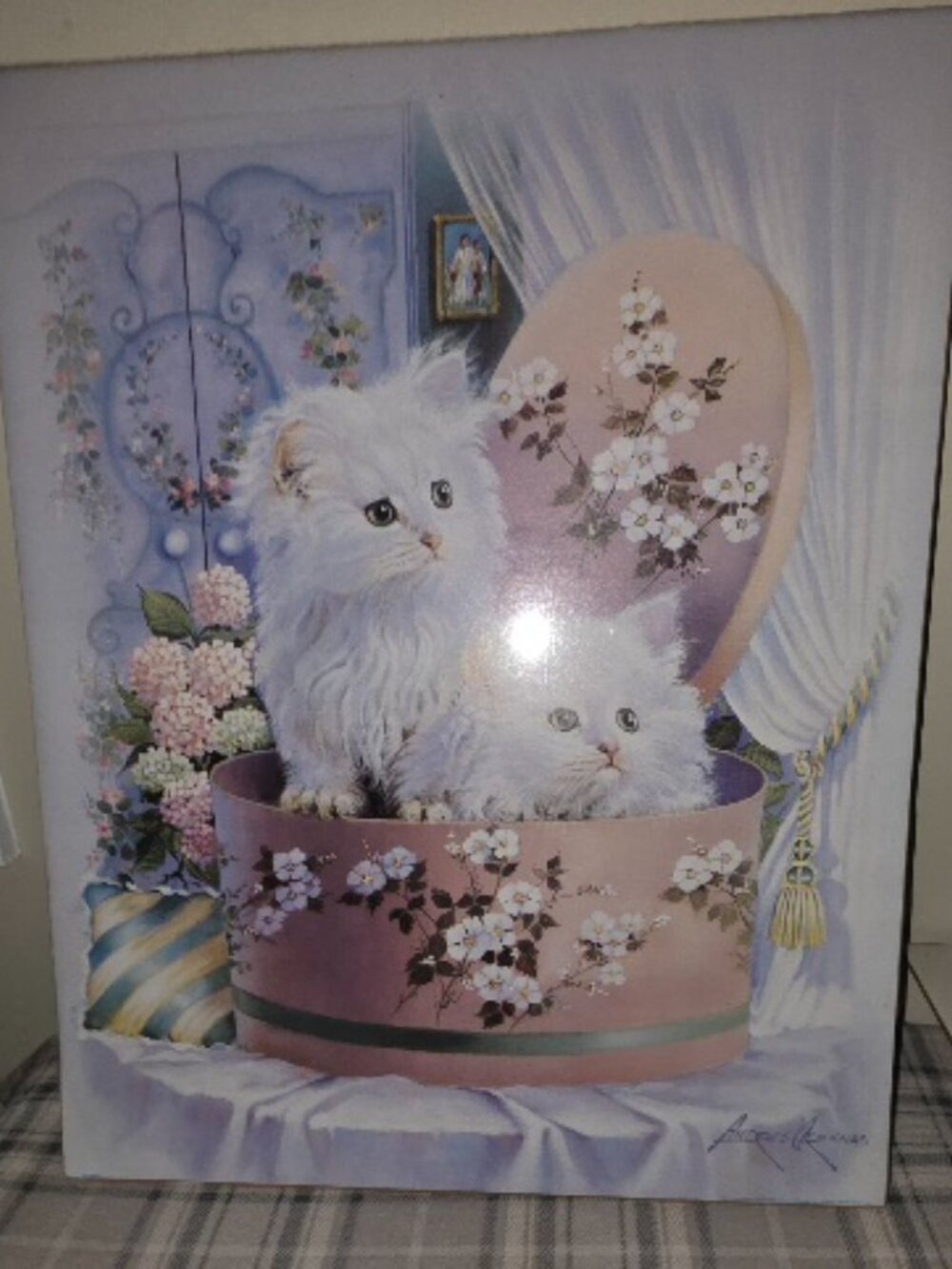 "Kittens In Hat Box" - Picture 2 of 4